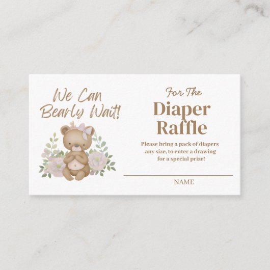 Wir können schon frühzeitig auf die Windeln-Umschl Begleitkarte (Vorderseite)