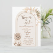 Wir können schon frühzeitig auf eine geschlechtsne einladung (Stehend Vorderseite)