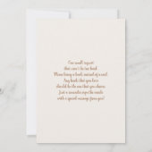 Wir können schon frühzeitig auf eine geschlechtsne einladung (Rückseite)