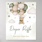 Wir können schon frühzeitig den grünen Boho-Windel Poster (Vorne)