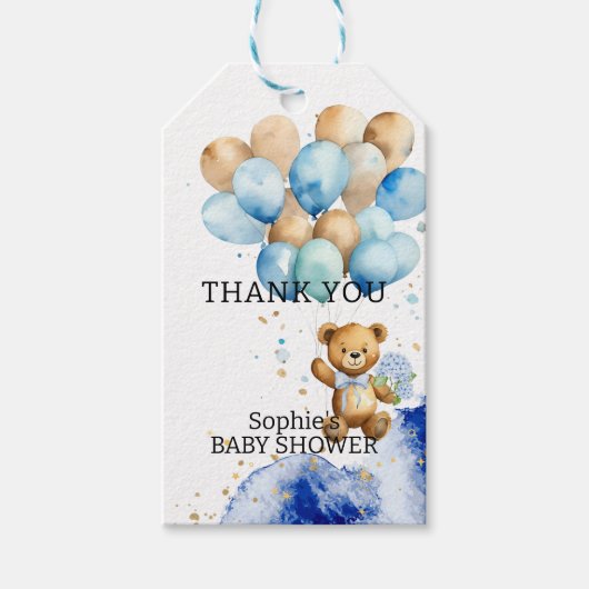 Wir können schon frühzeitig Royal Blue und Gold Ab Geschenkanhänger (Vorderseite)