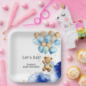 Wir können schon frühzeitig Royal Blue und Gold Ab Pappteller (Party)