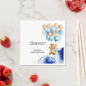 Wir können schon frühzeitig Royal Blue und Gold Ab Serviette (Beispiel)