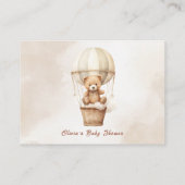 Wir können schon frühzeitig warten, wie viele Baby Begleitkarte (Rückseite)