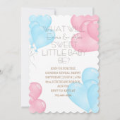 Wir können schon lange warten | Bear Theme Gender Einladung (Rückseite)