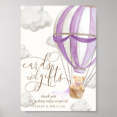 Wir können schon Lilac Bärenkarten und Geschenke w Poster (Vorne)