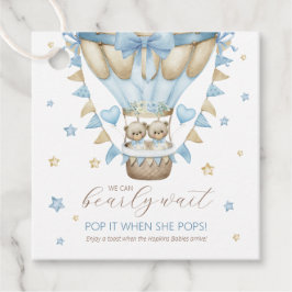 Wir können schon mal zwei Jungen Pop warten, wenn  Geschenkanhänger