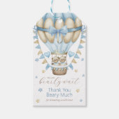 Wir können schon mal zwei Jungs abwarten Geschenkanhänger (Vorderseite)