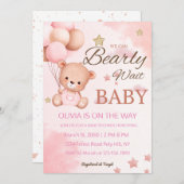 Wir können schon warten | Baby auf dem Weg | Babyd Einladung (Vorne/Hinten)