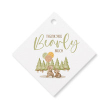 Wir können schon warten | Baby Shower Gift Tags