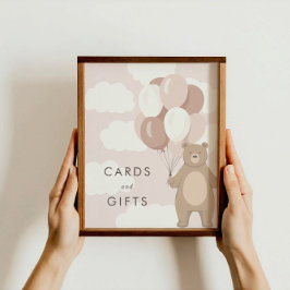 Wir können schon warten | Babyduschkarten und Gesc Poster