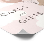 Wir können schon warten | Babyduschkarten und Gesc Poster (Ecke)