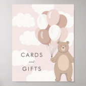 Wir können schon warten | Babyduschkarten und Gesc Poster (Vorne)