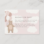 Wir können schon warten | Hellrosa Bücher für Baby Begleitkarte (Vorderseite)