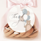 Wir können schon warten | Neutrale Blaujunge Geschenkanhänger