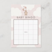 Wir können schon warten | Pale Pink Girl Bingo Spi Begleitkarte (Vorderseite)