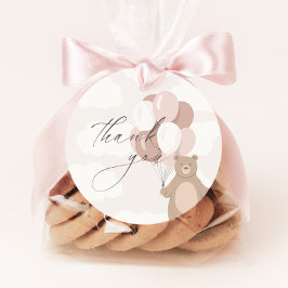 Wir können schon warten | Pink Baby Girl Geschenkanhänger