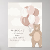 Wir können schon warten | Pink Girl Willkommenszei Poster (Vorne)