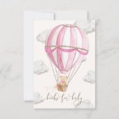 Wir können Teddy Bärenbücher auf Babykarte warten Einladung (Rückseite)