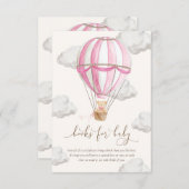 Wir können Teddy Bärenbücher auf Babykarte warten Einladung (Vorne/Hinten)