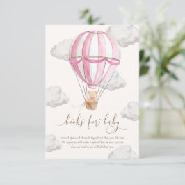 Wir können Teddy Bärenbücher auf Babykarte warten Einladung