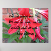 Wir können unser Leben verändern. Poster (Vorne)