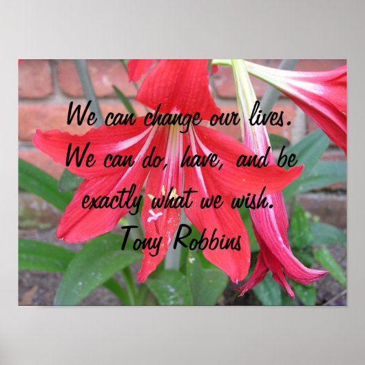 Wir können unser Leben verändern. Poster (Vorne)