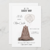 Wir können warten - moderner Stil minimal Einladung (Vorne/Hinten)