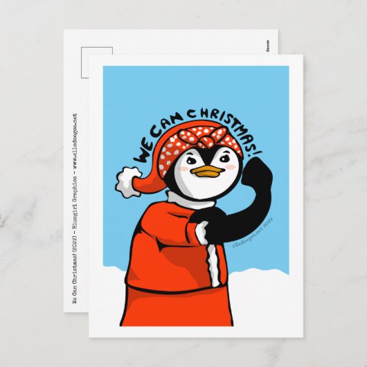 Wir können Weihnachten Pinguin (Vorne/Hinten)