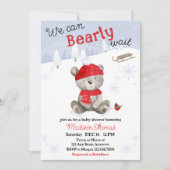 Wir können wohl kaum eine Babydusche abwarten Einladung (Vorderseite)