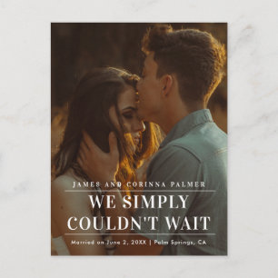 Wir konnten die Hochzeitsankündigung des Fotos nic Ankündigungspostkarte