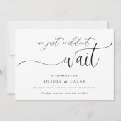 Wir konnten einfach nicht die Heiratsankündigung a Einladung (Vorderseite)