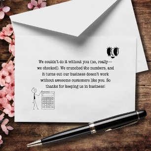 Wir könnten es nicht ohne Sie tun, nicht wirklich Dankeskarte