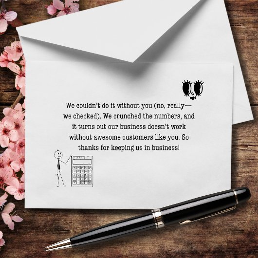 Wir könnten es nicht ohne Sie tun, nicht wirklich  Dankeskarte