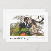 Wir konnten nicht warten ankündigung (Vorne/Hinten)