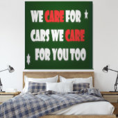 Wir kümmern uns um Autopakete Leinwanddruck (Insitu (Schlafzimmer))