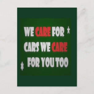 Wir kümmern uns um Autopakete Postkarte