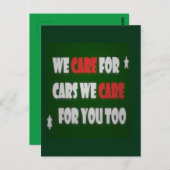 Wir kümmern uns um Autopakete Postkarte (Vorne/Hinten)