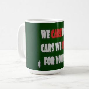 Wir kümmern uns um Autos Kaffeetasse