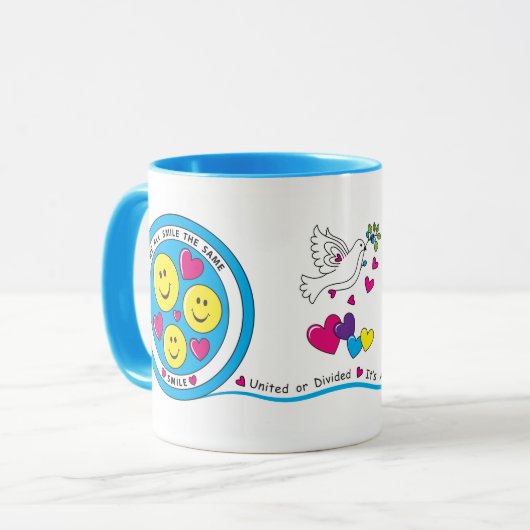 Wir lächeln alle gleich._ tasse (Vorderseite Links)