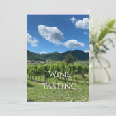 Wir laden Sie ein, am 25.07.2026 eine Weinprobe zu Einladung (Stehend Vorderseite)