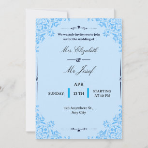 Wir laden Sie herzlich zur Hochzeit von Einladung