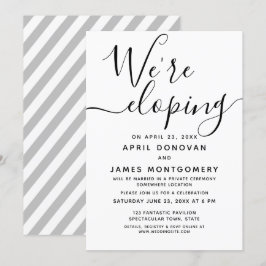 Wir laden Typografie ein, Hochzeiten einzuladen Einladung