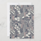 Wir laden zu Blumenhochzeiten ein Einladung (Rückseite)