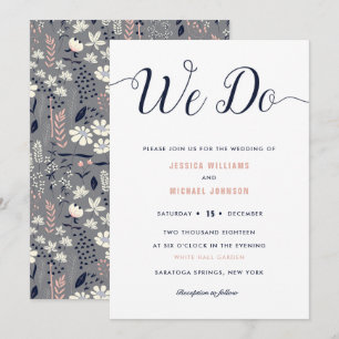 Wir laden zu Blumenhochzeiten ein Einladung