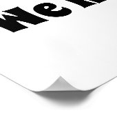 Wir lassen Ihre Brötchen funny Custom Hamburger Poster (Ecke)