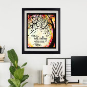 Wir laufen alle nur zu Fuß voneinander Zuhause Poster