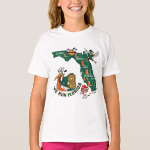 Wir laufen Florida Football Fan Gameday Grafik  T-Shirt