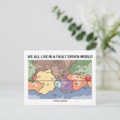 Wir leben alle in einer gefallenen Welt (Geologie- Postkarte (Stehend Vorderseite)