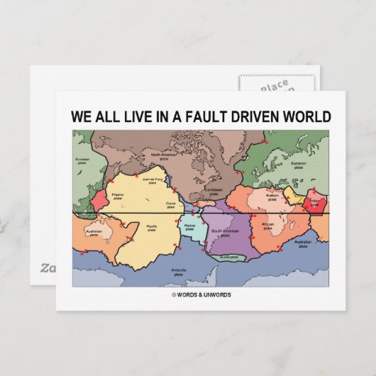 Wir leben alle in einer gefallenen Welt (Geologie- Postkarte (Vorne/Hinten)